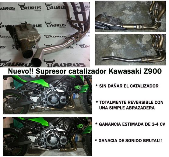 supresor Catalizador Kawasaki Z900